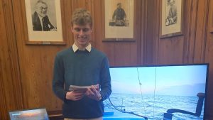 Jack Gore giving a speech to the YJA