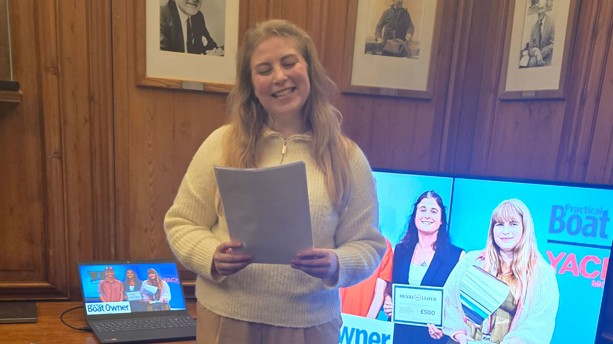 Kaia Bint Savage talking at the YJA event