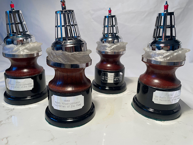 YJA Yachtsman of the Year Keeper trophies